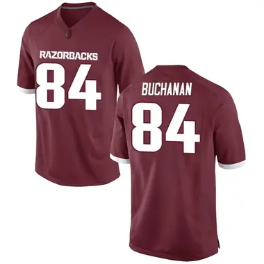 Men's Game Luke Buchanan Arkansas Razorbacks Football College Jersey - Red