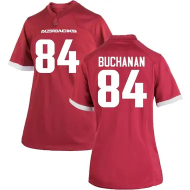 Women's Replica Luke Buchanan Arkansas Razorbacks Cardinal Football College Jersey